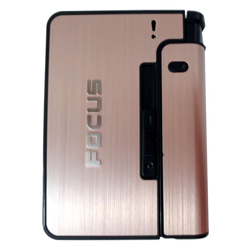 جعبه سیگار فوکاس مدل JD - yh001 به همراه فندک جعبه سیگار فوکاس مدل JD - yh001 به همراه فندک