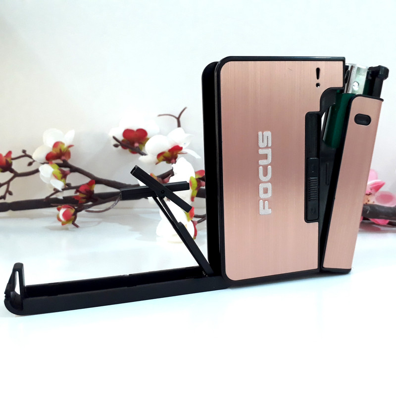 جعبه سیگار فوکاس مدل JD - yh001 به همراه فندک