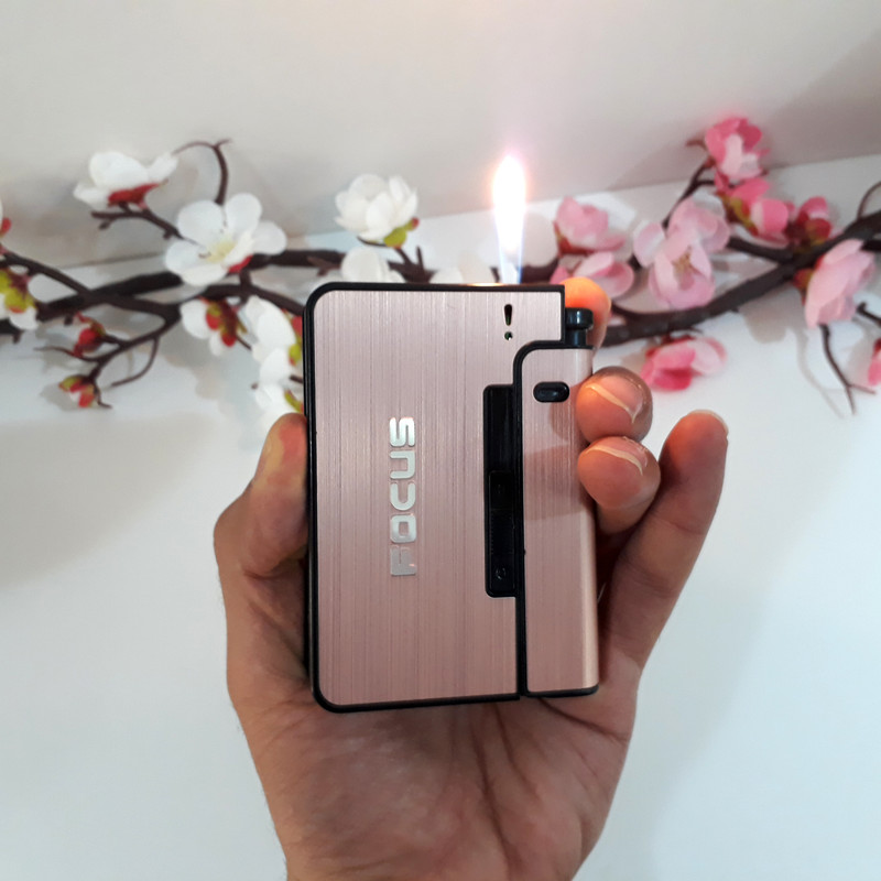 جعبه سیگار فوکاس مدل JD - yh001 به همراه فندک