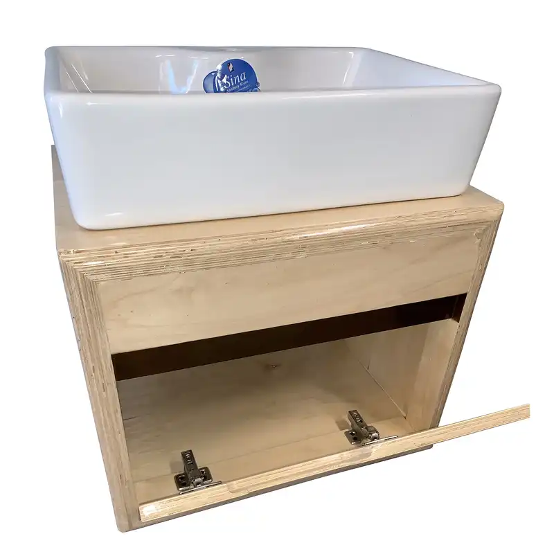 ست کابینت و روشویی مدل H111 به همراه آینه و باکس