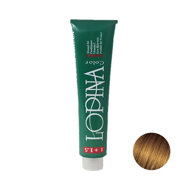 رنگ مو لوپینا شماره 6.5 حجم 100 میلی لیتر رنگ بلوند طلایی تیره