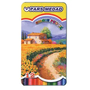 مداد رنگی 12 رنگ پارس مداد مدل P-02