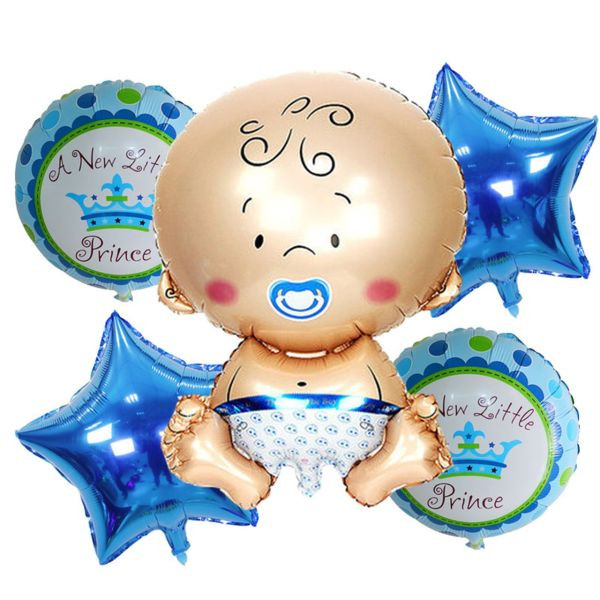 بادکنک فویلی مدل little princess مجموعه 5 عددی