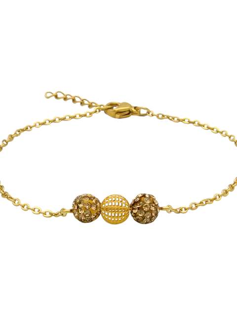 دستبند طلا 18 عیار زنانه مانچو کد bfg206
