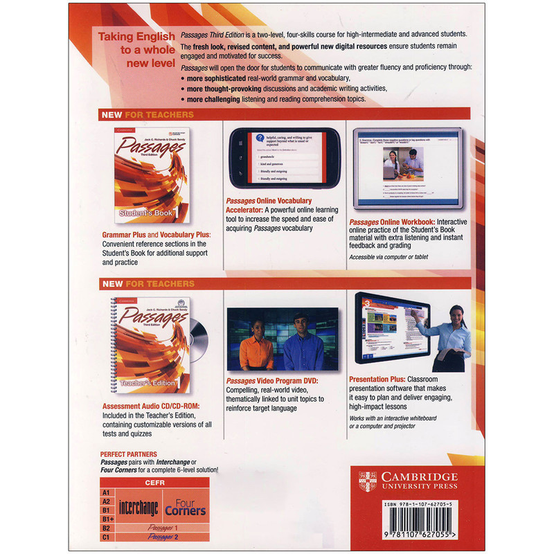 کتاب Passages 1 اثر Jack C. Richards and Chuck Sandy انتشارات زبان مهر