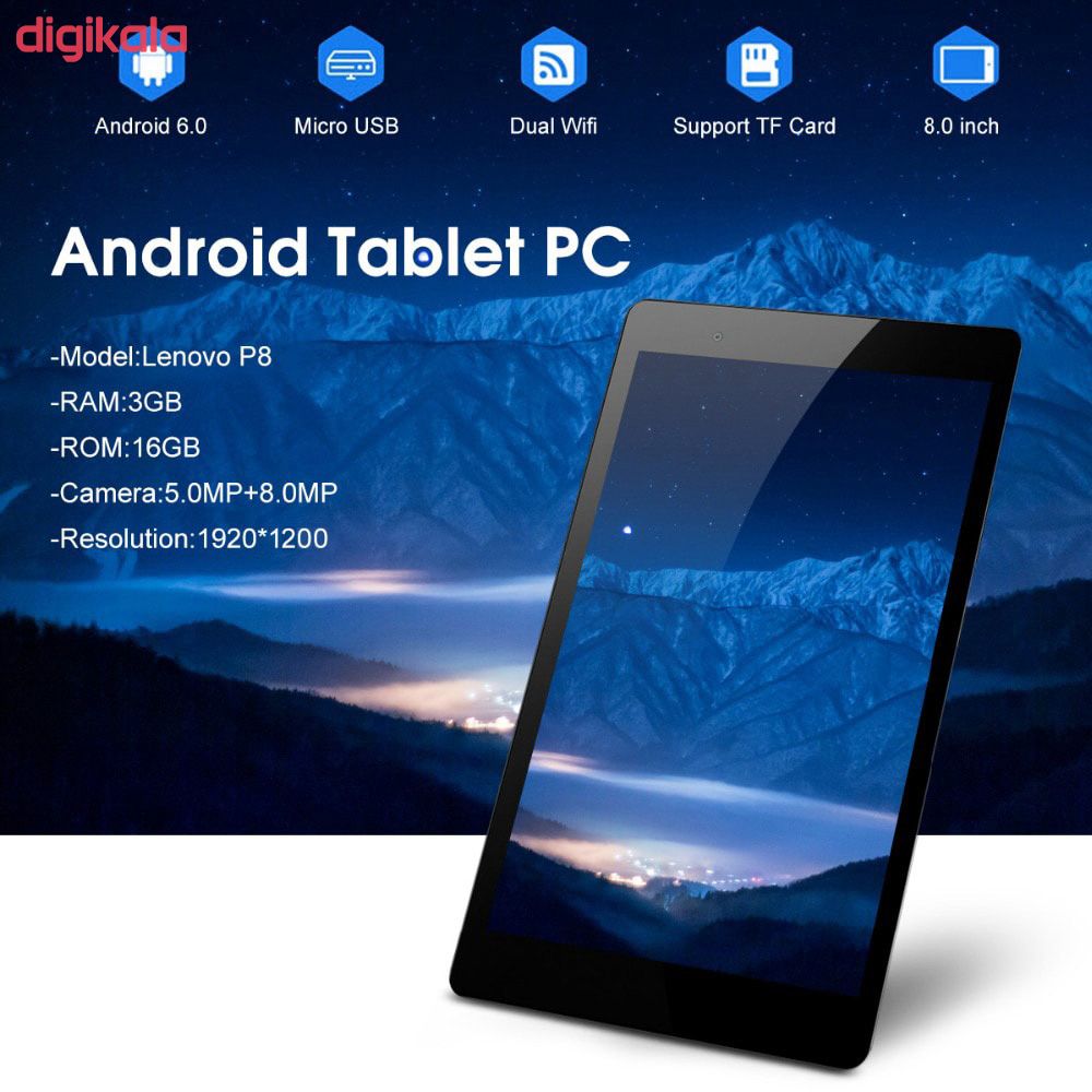 تبلت لنوو مدل Tab3 8 Plus TB-8703R ظرفیت 16 گیگابایت main 1 30