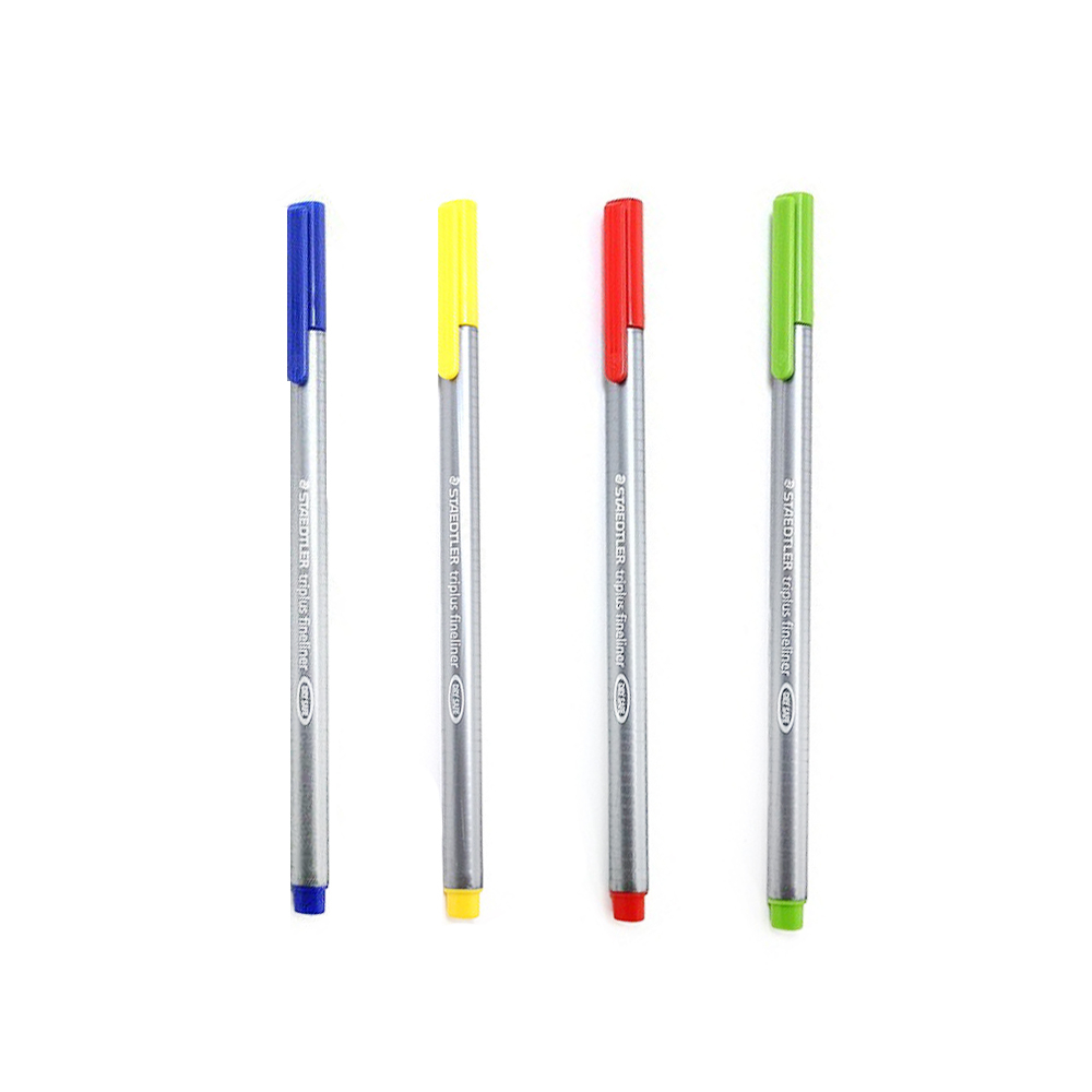 روان نویس استدلر مدل Triplus fineliner بسته 4 عددی  