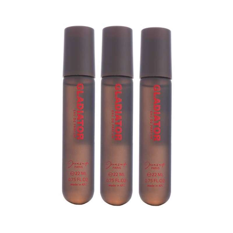 عطر جیبی مردانه ژک ساف مدل گلادیاتور حجم 22 میلی لیتر بسته 3 عددی عطر جیبی مردانه ژک ساف مدل گلادیاتور حجم 22 میلی لیتر بسته 3 عددی