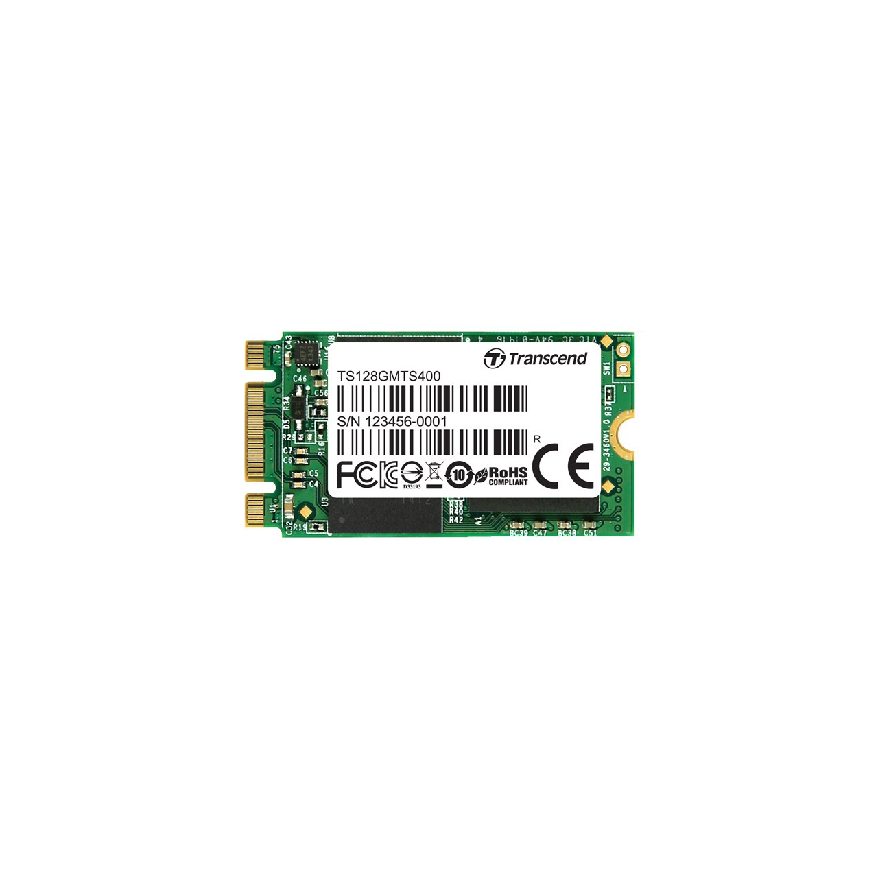 حافظه SSD سایز M.2 2242 ترنسند مدل MTS400 ظرفیت 128 گیگابایت