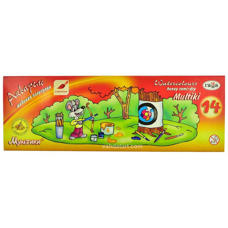 آبرنگ 14 رنگ راما مدل multiki کد 154306 آبرنگ 14 رنگ راما مدل multiki کد 154306