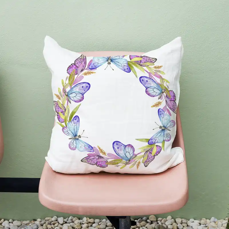 کاور کوسن طرح حلقه پروانه مدل co497