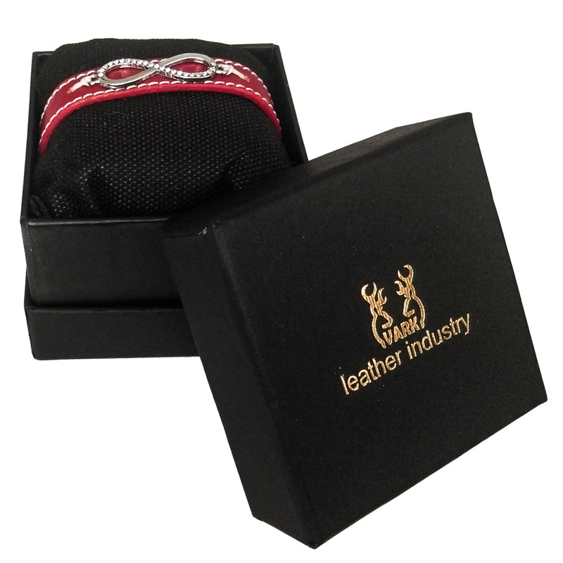 دستبند چرم وارک طرح بینهایت مدل آپامه rb146 دستبند چرم وارک طرح بینهایت مدل آپامه rb146