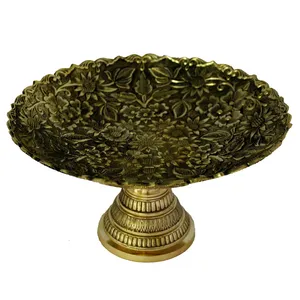 شیرینی خوری قلمزنی طرح گل کد bz06