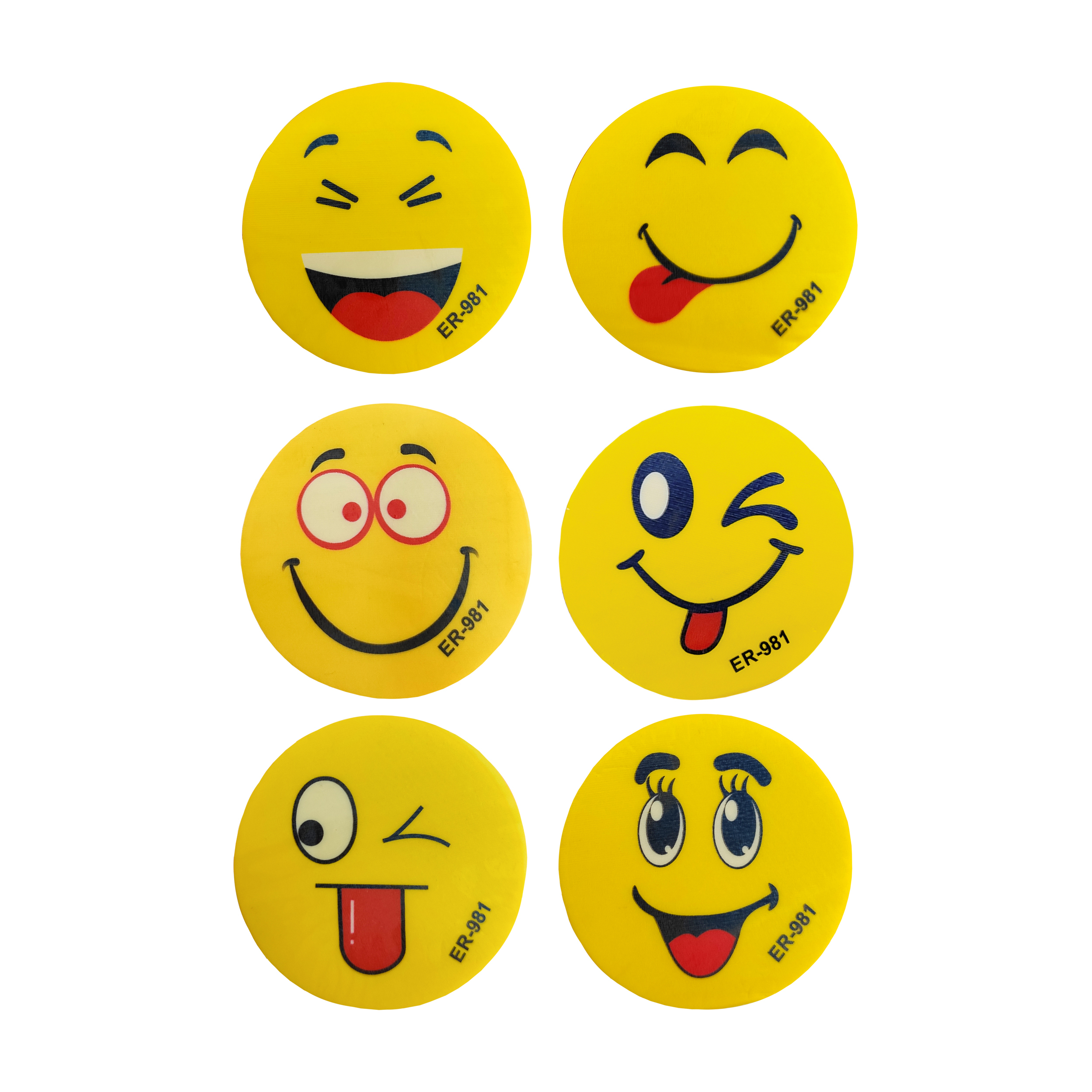 پاک کن طرح لبخند کد smile_06 بسته 6 عددی