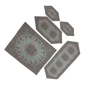 ست 5 تکه رومیزی ترمه مدل T6-4215