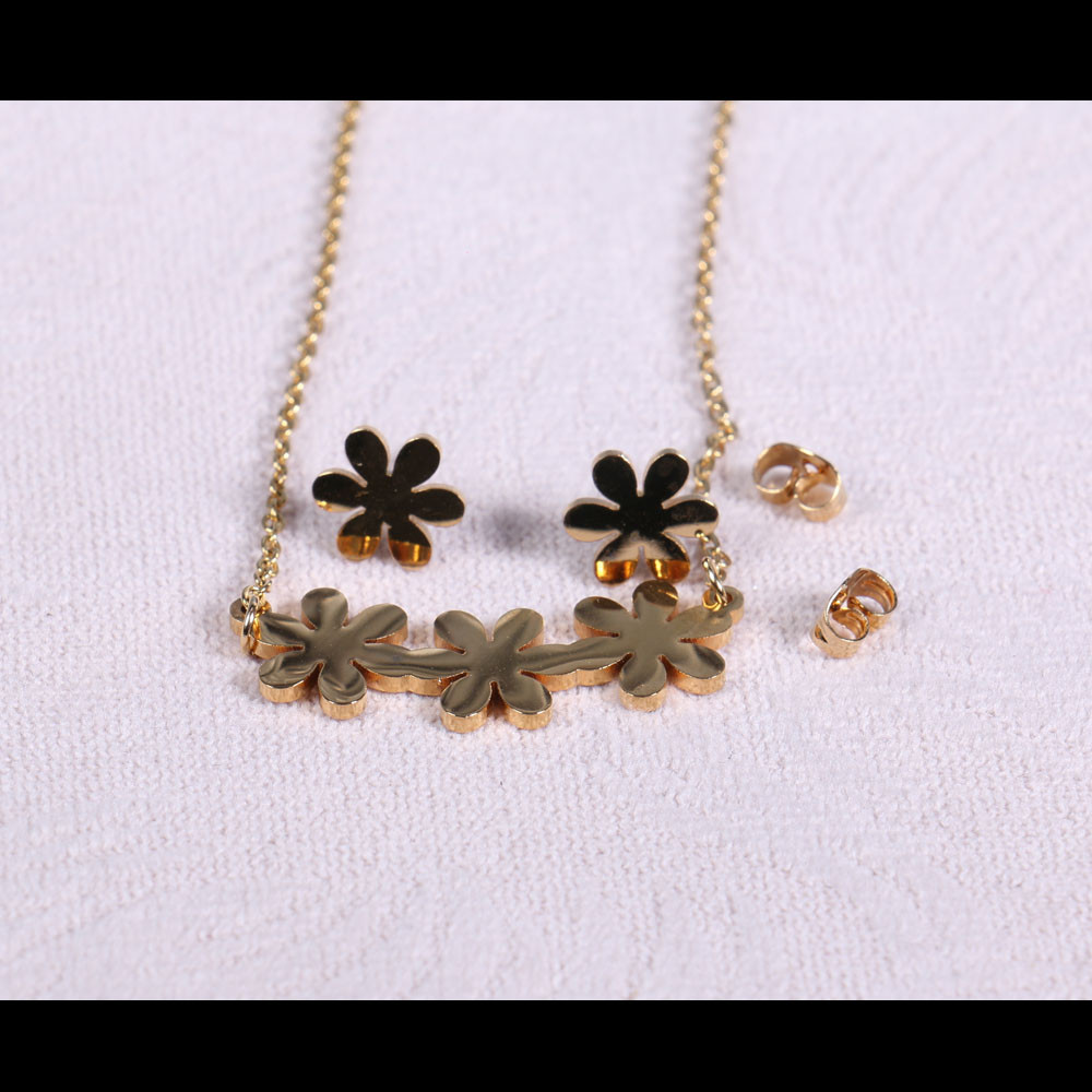 نیم ست دخترانه طرح شکوفه کد 13229