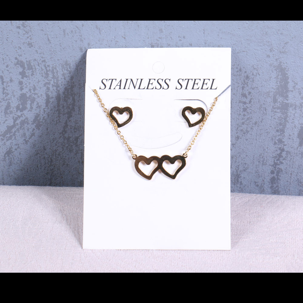 نیم ست دخترانه طرح قلب کد 13230