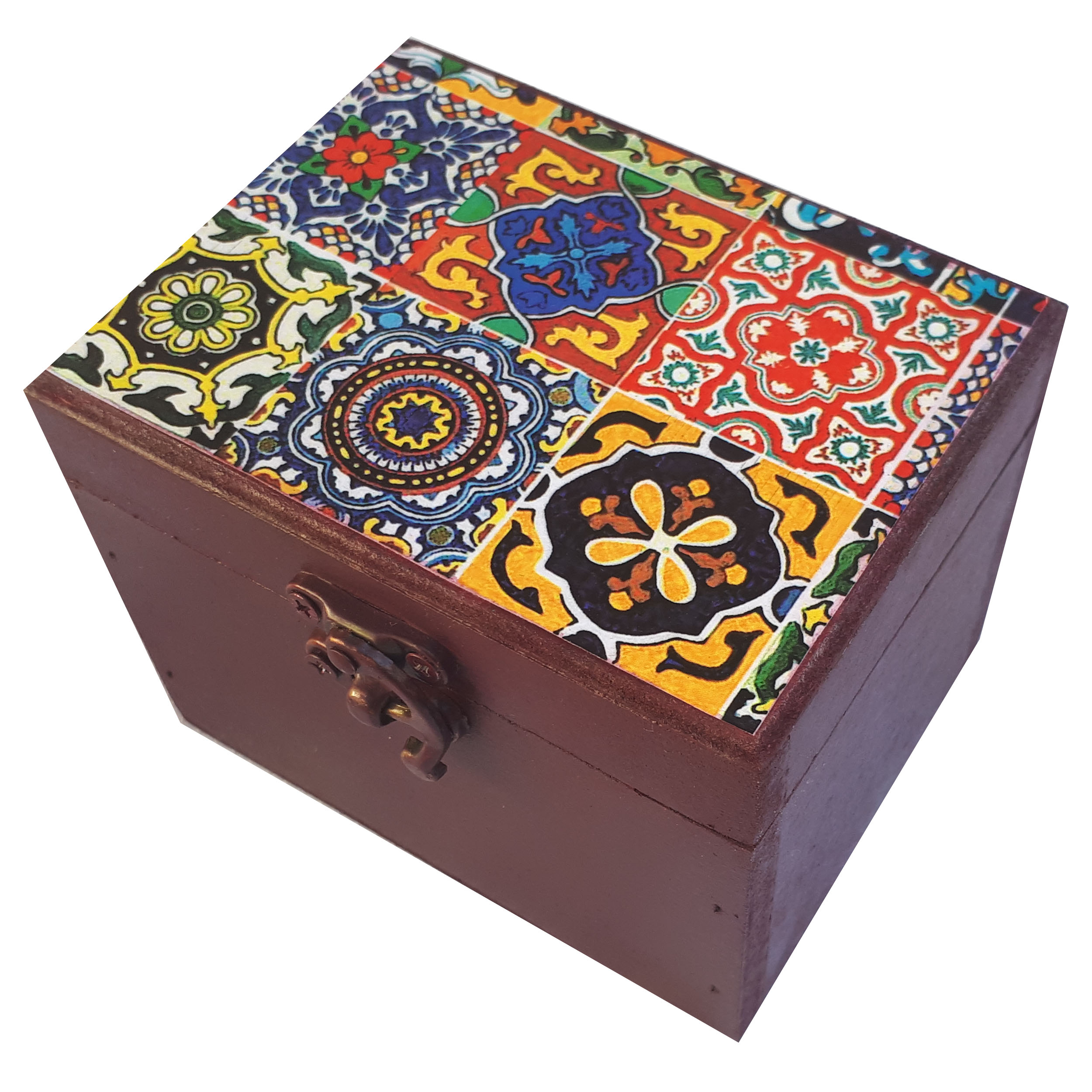 جعبه هدیه طرح کاشی کد1012