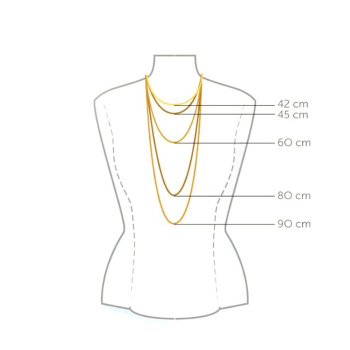 گردنبند طلا 18 عیار زنانه مانچو کد sfgs017 -  - 7