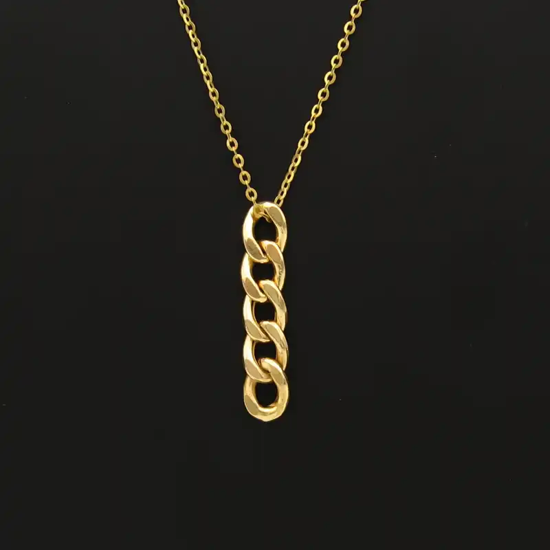 گردنبند طلا 18 عیار زنانه مانچو کد sfgs019