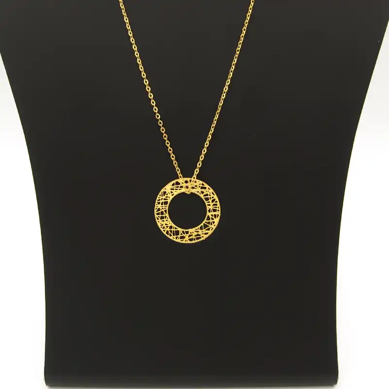 گردنبند طلا 18 عیار زنانه مانچو کد sfgs020