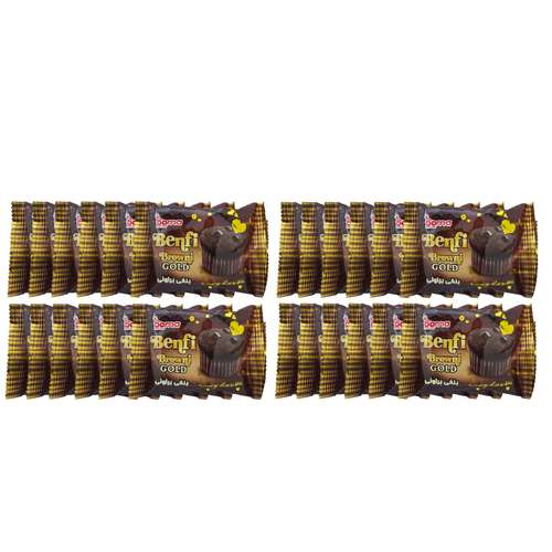 کیک براونی شکلاتی درنا - 60 گرم بسته 24 عددی