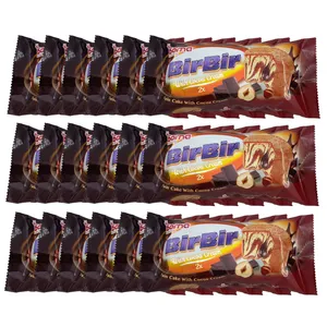 کیک دولایه وانیلی کاکائویی درنا - 70 گرم بسته 24 عددی