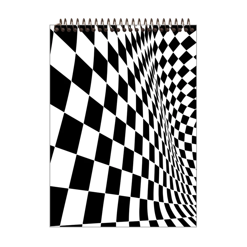 دفتر طراحی مجنتا طرح شطرنجی کد 215