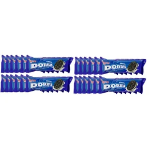 بیسکویت کاکائویی با کرم وانیلی درنا - 70 گرم بسته 24 عددی
