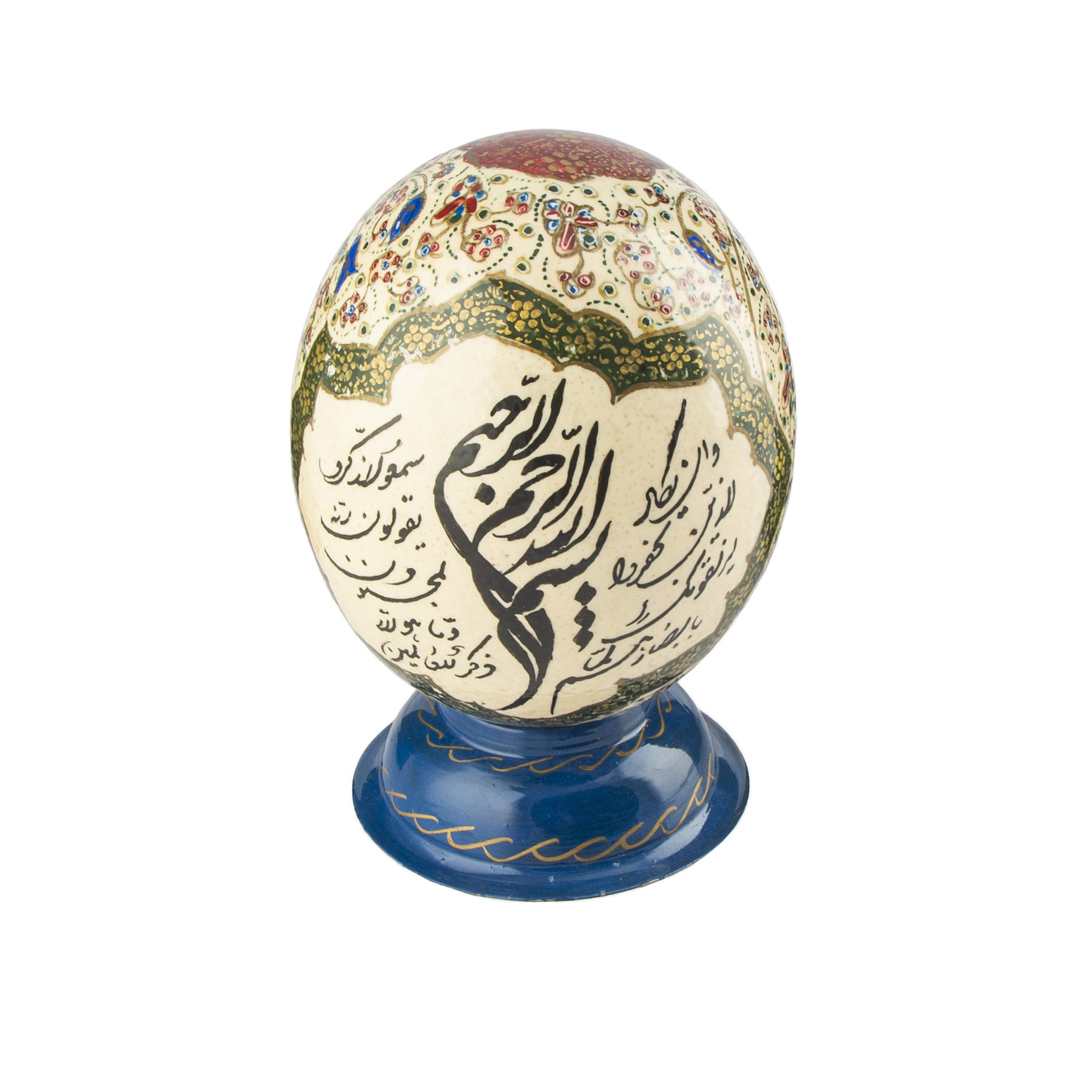 تخم شترمرغ میناکاری طرح و ان یکاد کد 003
