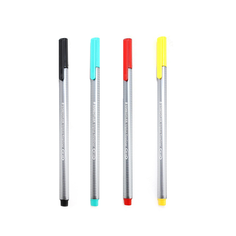 روان نویس استدلر مدل Triplus fineliner مجموعه  4 عددی