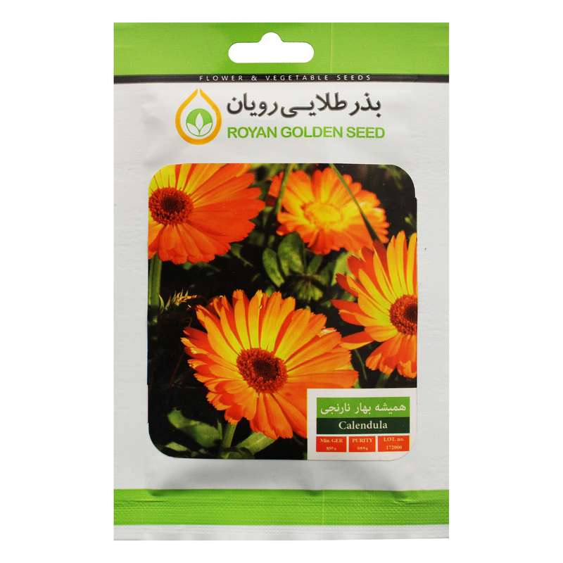 بذر گل همیشه بهار نارنجی بذر طلایی رویان کد BZTR-038 بذر گل همیشه بهار نارنجی بذر طلایی رویان کد BZTR-038