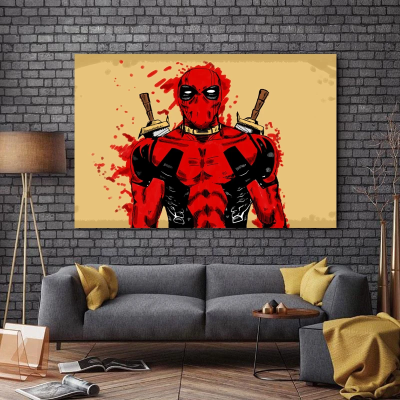 تابلو شاسی طرح سینما مدل Deadpool کد 461