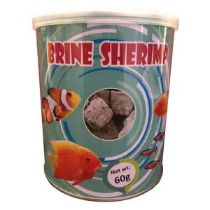 غذا میگو آب شور مدل BRINE وزن 60 گرم