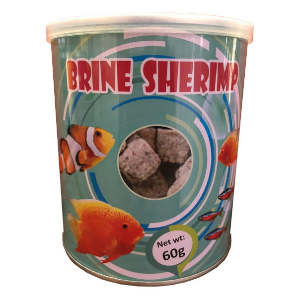 غذا میگو آب شور مدل BRINE وزن 60 گرم