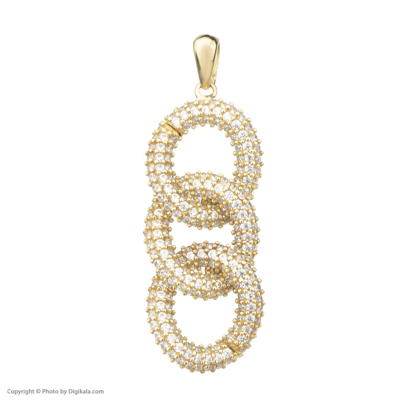 آویز گردنبند طلا 18 عیار زنانه میو گلد طرح  کارتیه کد N278