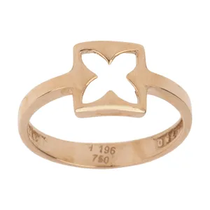 انگشتر طلا 18 عیار زنانه میو گلد مدل DG116 