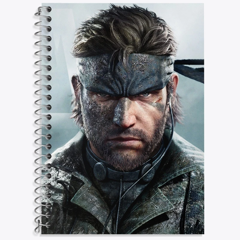 دفتر زبان 50 برگ خندالو مدل دو خط طرح بازی متال گیر (Metal Gear) کد 33153