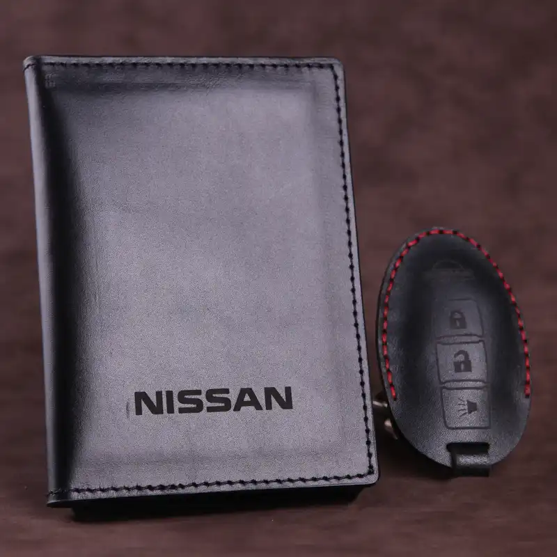 ست هدیه چرم ماکان طرح نیسان کد sh-221