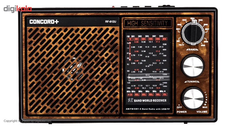 رادیو کنکورد پلاس مدل RF-612U رادیو کنکورد پلاس مدل RF-612U