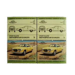 تمبر یادگاری طرح اتومبیل مدل FLAVIA ZAGATO کد TAM-t6 مجموعه 4 عددی 