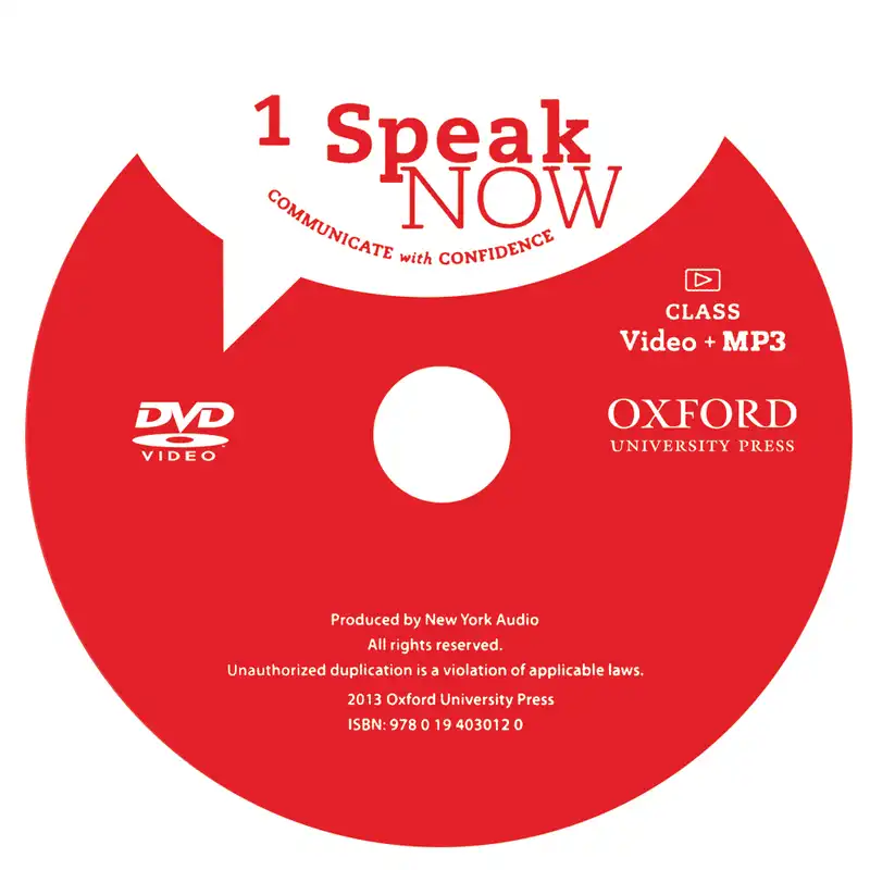 کتاب 1 Speak Now اثر جمعی از نویسندگان انتشارات OXFORD