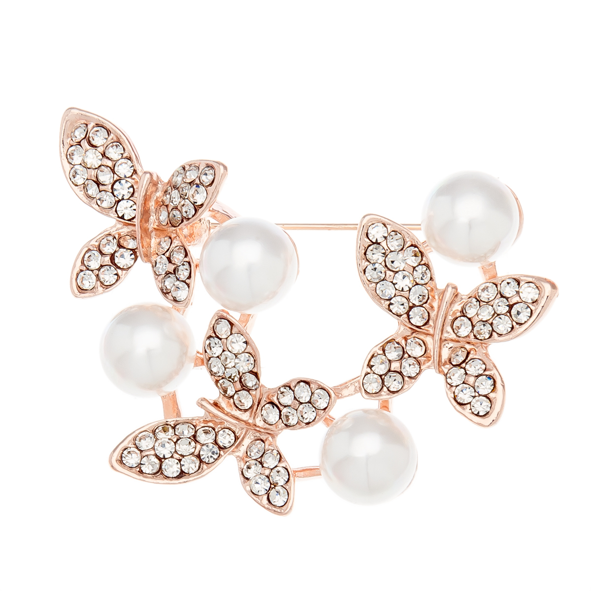 گل سینه زنانه طرح پروانه کد G1083