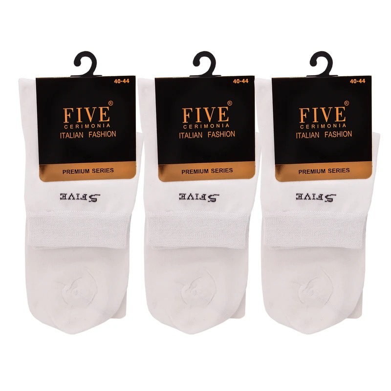 جوراب مردانه فایو کد 15915919بسته 3 عددی