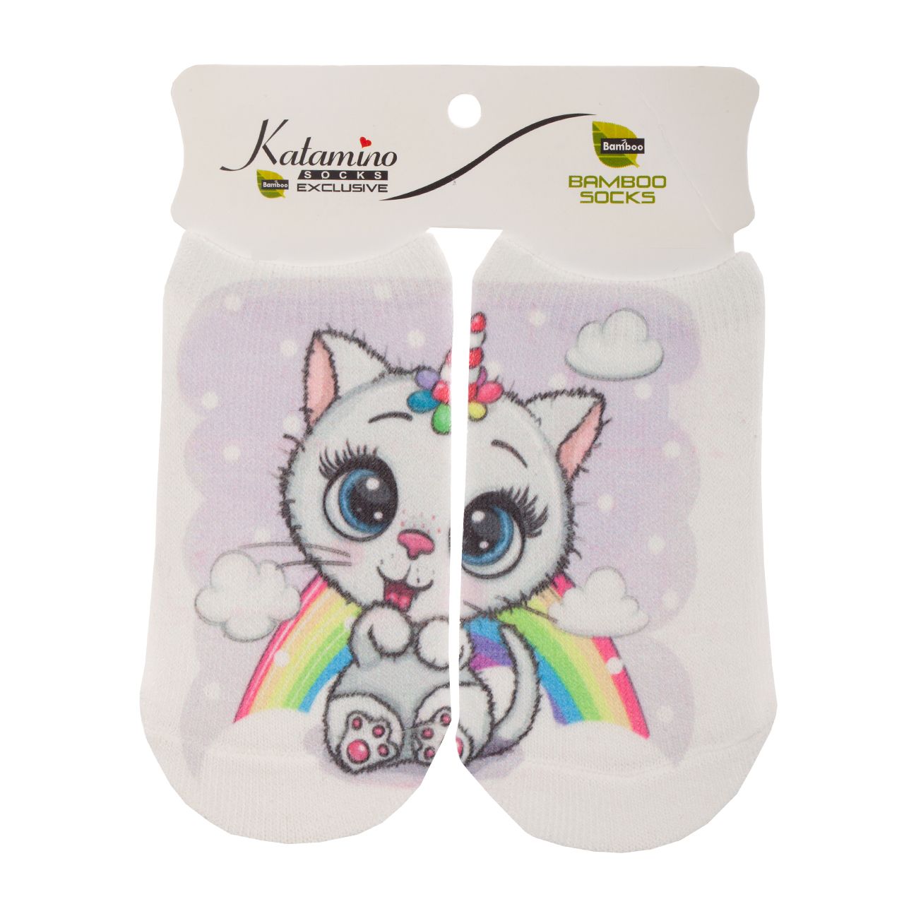  جوراب نوزاد کاتامینو طرح گربه ملوس  -  - 1