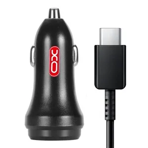 شارژر فندکی ایکس او مدل CC08 به همراه کابل تبدیل USB-C