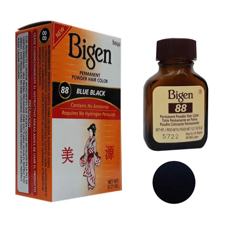 رنگ مو پودری بیگن شماره 88 وزن 6 گرم رنگ پر کلاغی