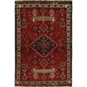 فرش دستبافت دو متری مدل شیراز ایلیاتی کد T499345