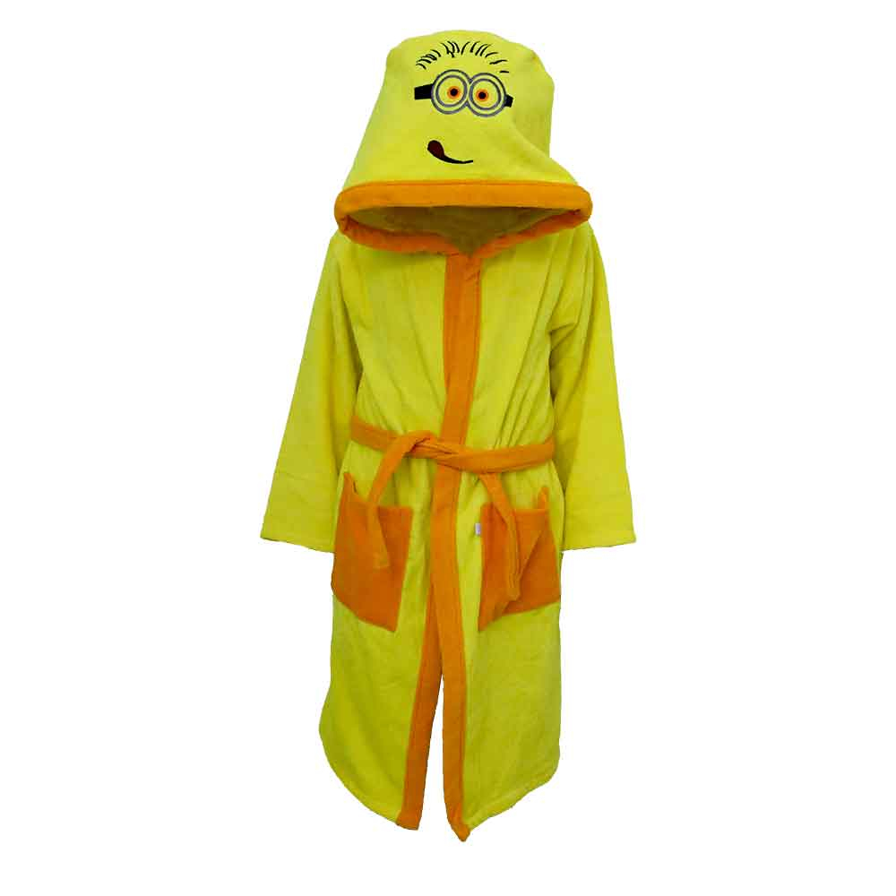 حوله پالتویی کودک طرح Minion سایز ۹۰ سانتی متر