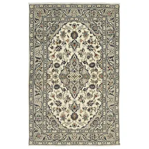 فرش دستبافت یک و نیم متری مدل کاشان کد 504726